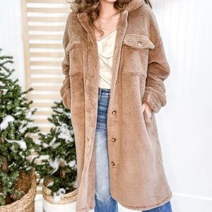 Oversized Teddy Sherpa Jacket